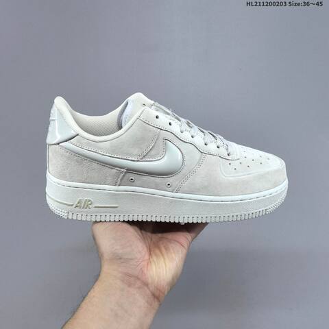 Nike Air Force 1 07 LV8 IQ4937-16 Light Beige Taupe Gray EU 36-45 Sneaker - Unisex (BS-61551)