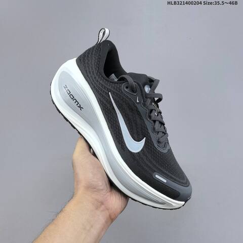 Nike Vomero Plus ReactX Air Zoom White Black Neon Yellow Orange Dark Grey White EU 35 5-46 Running Shoe - Unisex (BS-61543)