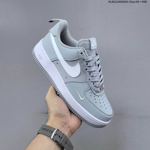 Nike Air Force 1 07 Low Light Grey White EU 36-45 Sneaker - Unisex (BS-60543)