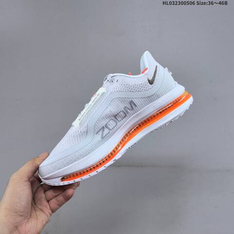 Nike Pegasus Premium Airscape White Black Orange EU 36-46 Running Shoe - Unisex (BS-60467)