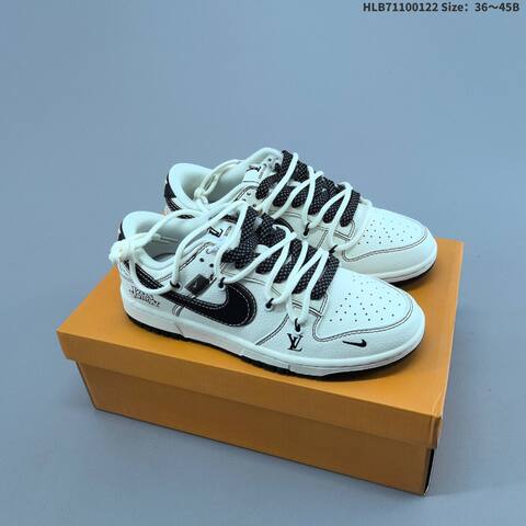 Nike Dunk SB Low White Navy Grey Red EU 36-45 Skate Shoe - Unisex (BS-61823)
