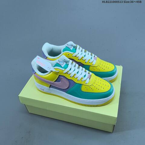 Nike Air Force 1 07 Low White Black Green EU 36-45 Sneaker - Unisex (BS-60348)