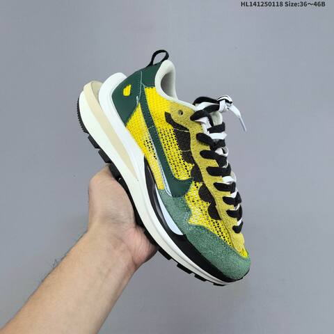 Nike Sacai x Nike VaporWaffle SP 3 0 Yellow Green Black White Purple EU 36-46 Sneaker - Unisex (BS-61913)