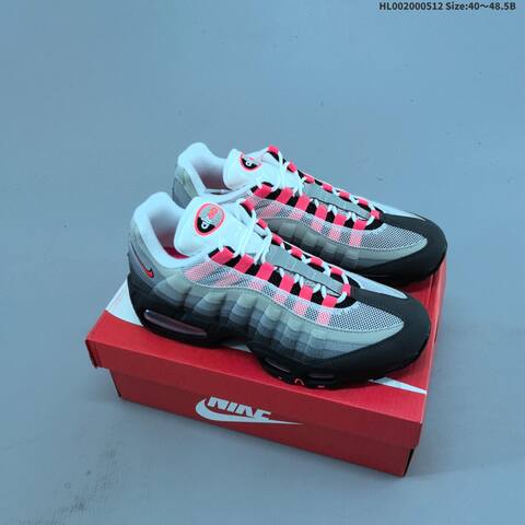Nike Air Max 95 Black Grey White Red EU 40-48 5 Running Shoe - Men's (BS-60397)