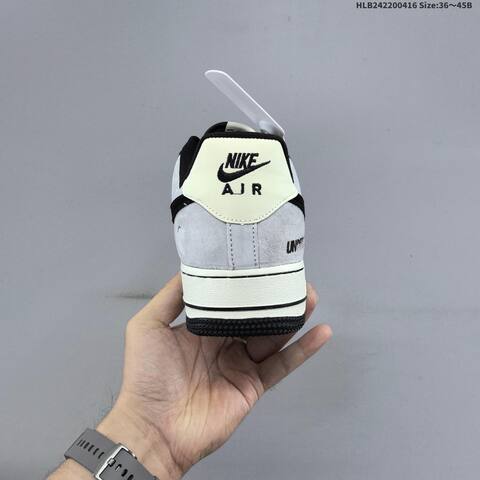 Nike Air Force 1 07 LV8 FV3694-114 Grey Black Off White EU 36-45 Sneaker - Unisex (BS-60694)