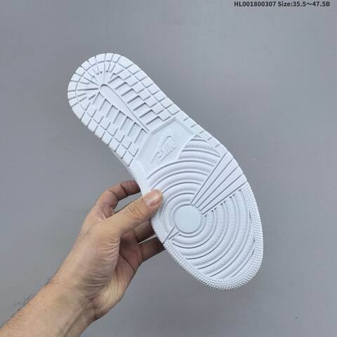 Air Jordan 1 Low Triple White AIR JORDAN 1 Aj1 Lifestyle (BS-66602)