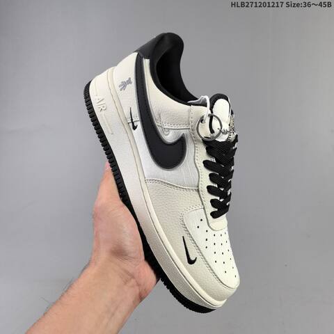Nike Air Force 1 07 Low Black Light Blue White Beige Green Brown EU 36-45 Skate Shoe - Unisex (BS-62617)