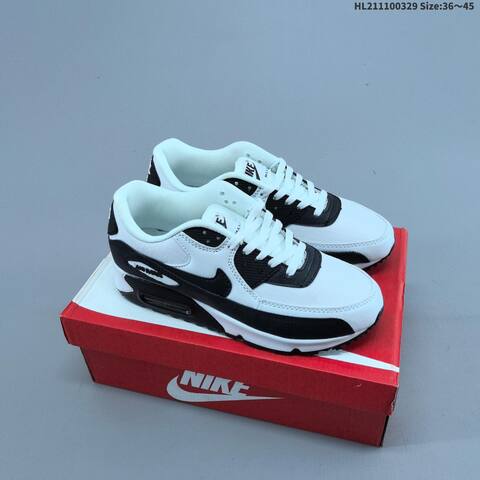 Nike Air Max 90 White Black EU 36-45 Running Shoe - Unisex (BS-61054)
