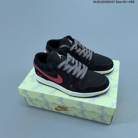 Jordan Air Jordan 1 Low Beige White Black EU 36-45 Sneaker - Unisex (BS-61114)