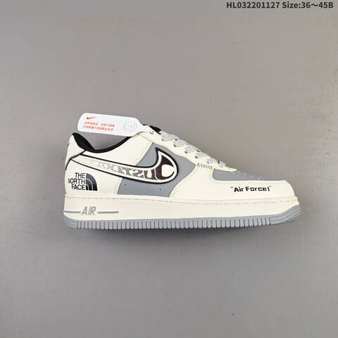 Nike Air Force 1 07 Low Off White Black Grey EU 36 45 Sneaker EU 36-45 - Unisex (BS-63015)