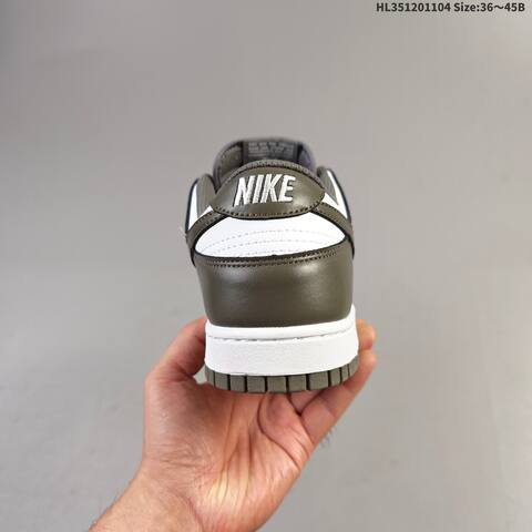 Nike Dunk Low White Olive Brown EU 36-45 Skate Shoe - Unisex (BS-63889)