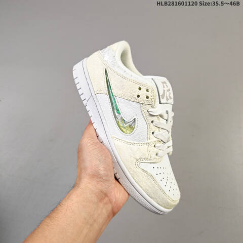 Nike SB Dunk Low Off White Light Grey EU 35 5-46 Skate Shoe - Unisex (BS-63421)