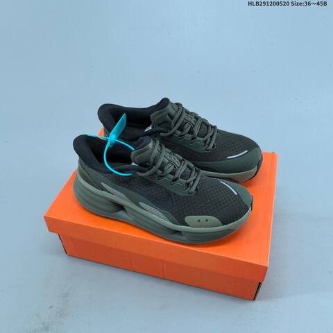 Nike Comfort Ride EasyOn Access Black White Olive Green EU 36-45 Running Shoe - Unisex (BS-60235)