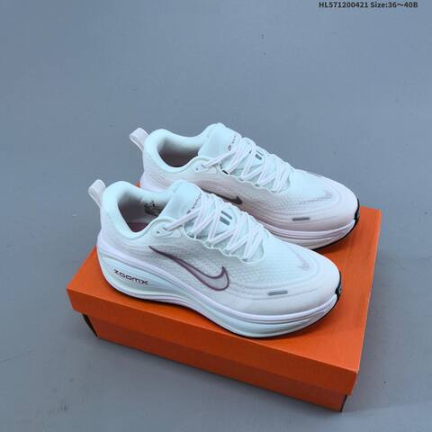 Nike Vomero Plus ReactX Air Zoom White Light Pink Purple EU 36-40 Running Shoe - Unisex (BS-60602)
