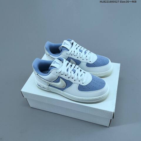 Nike Air Force 1 07 Kobe IM0583-400 White Light Blue Sail EU 36-46 Sneaker - Unisex (BS-60077)