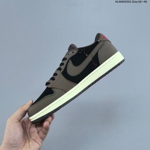 Travis Scott x Fragment Design x Air Jordan 1 Low OG AIR JORDAN 1 Aj1 Lifestyle (BS-66647)