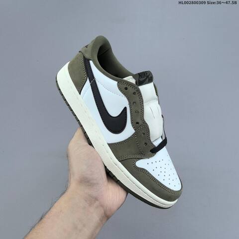 Air Jordan 1 Low OG Medium Olive AIR JORDAN 1 Aj1 Lifestyle (BS-66588)