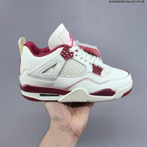 Air Jordan 4 Retro Sierra Red WMNS AIR JORDAN 4 Aj4 Lifestyle (BS-66617)