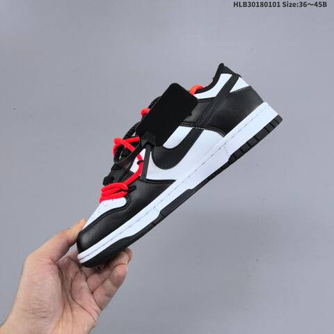Nike SB Dunk Low Pro Black White Bright Orange EU 36-45 Skate Shoe - Unisex (BS-62269)