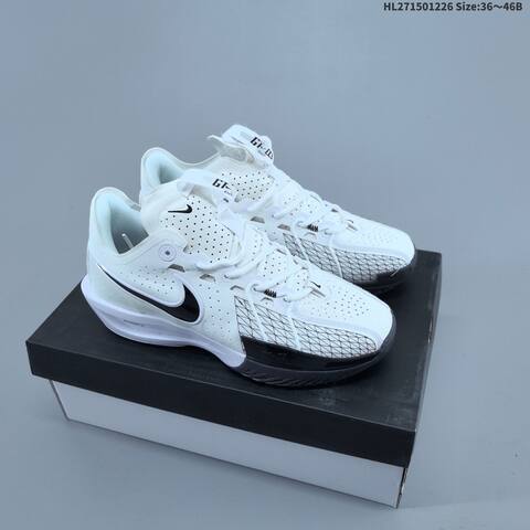 Nike Air Zoom G T Cut 3 EP White Black Gold Pink EU 36-46 Basketball Shoe - Unisex (BS-62424)