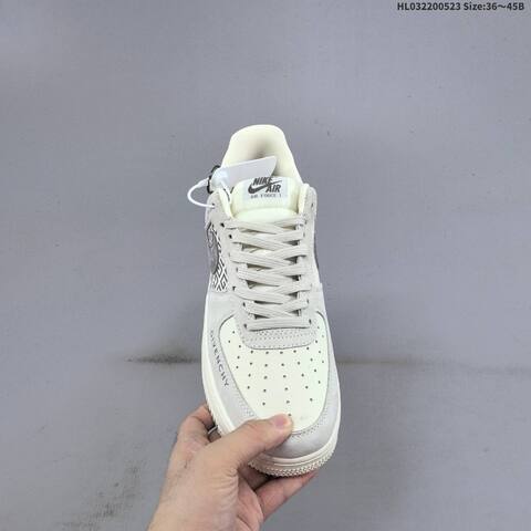 Nike Air Force 1 07 LV8 Light Grey Dark Grey Cream White EU 36-45 Sneaker - Unisex (BS-60208)