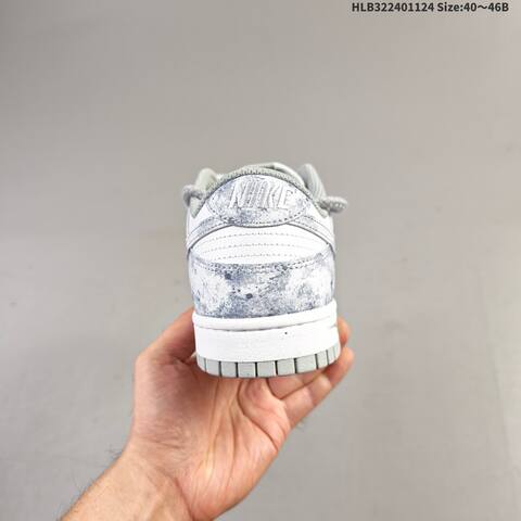 Nike SB Dunk Low Retro DIY White Light Grey Blue EU 40-46 Skate Shoe - Men's (BS-63139)