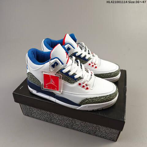 Jordan Air Jordan 3 Retro Silver Anniversary AIR JORDAN 3 1987 1988 35 MV Lifestyle - Women's (BS-67817)