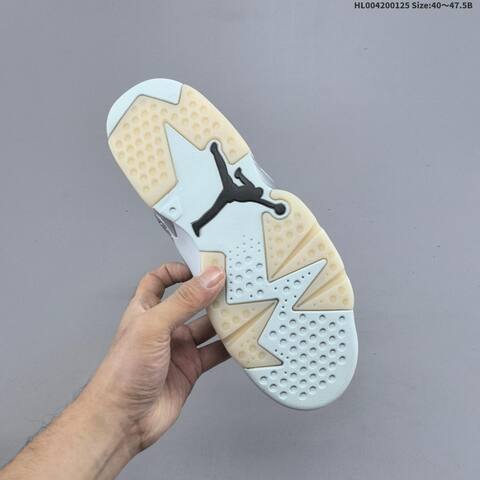 PSG x Air Jordan 6 Retro Paris Silver Metallic AIR JORDAN 6 Aj6 Lifestyle (BS-66835)
