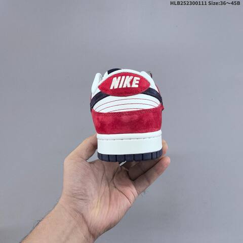 Nike SB Dunk Low Retro DIY White Navy Red EU 36-45 Skate Shoe - Unisex (BS-62051)