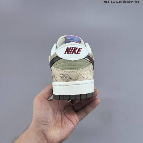 Nike SB Dunk Low CNY Pegasus Pack White Beige Olive Dark Brown EU 36-45 Skate Shoe - Unisex (BS-61961)