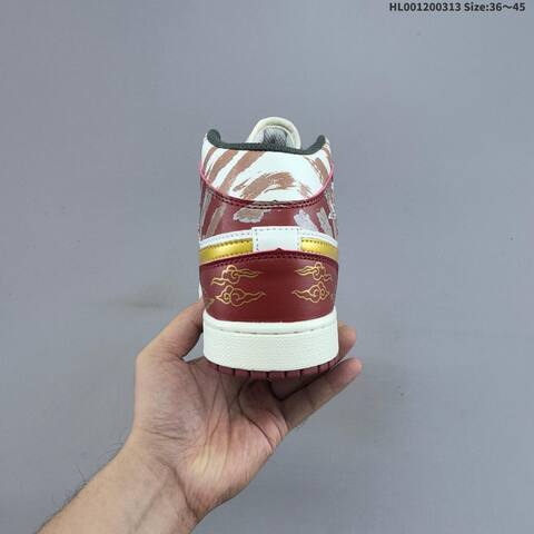 A Air Jordan 1 Mid Hemp Sail AIR JORDAN 1 Aj1 Lifestyle (BS-66550)