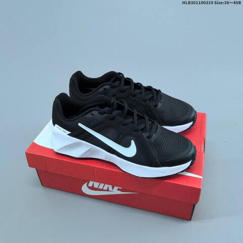 Nike Metro Tek GS Black White Purple EU 36-45 Running Shoe - Unisex (BS-61237)