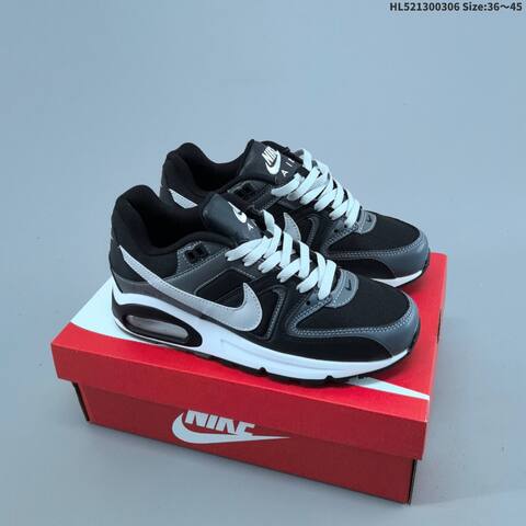 Nike Air Max Command Leather Grey Black White EU 40-45 Running Shoe - Men's (BS-61457)