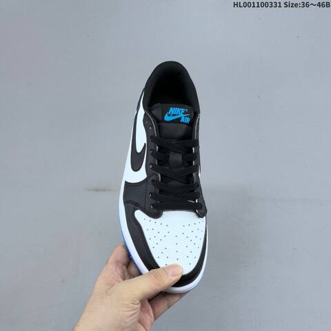 Air Jordan 1 Low OG Black And Dark Powder Blue AIR JORDAN 1 Aj1 Lifestyle (BS-66378)
