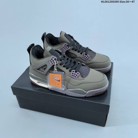 A Ma Maniere x Air Jordan 4 Retro SP Dark Mocha AMM x AIR JORDAN AJ4 Lifestyle (BS-66587)
