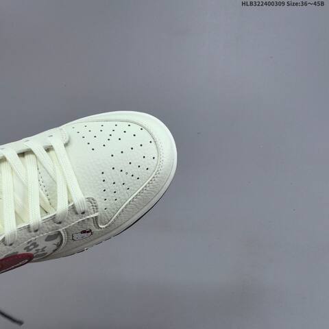 Nike SB Dunk Low Retro DIY Hello Kitty Louis Vuitton Beige Red White Grey Brown EU 36-45 Skate Shoe - Unisex (BS-61408)