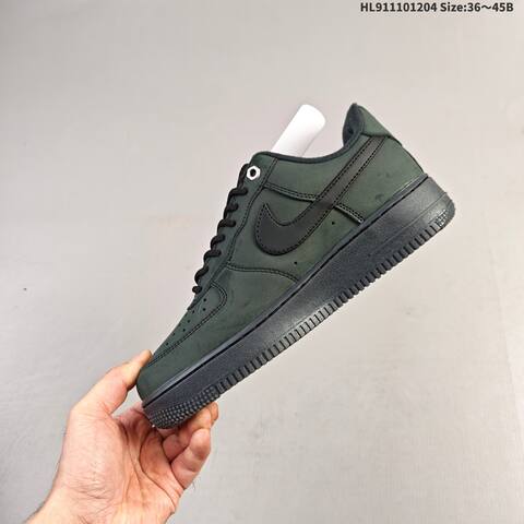 Nike Air Force 1 07 Yellow Black Dark Green EU 36 45 Skate Shoe EU 36-45 - Unisex (BS-62841)