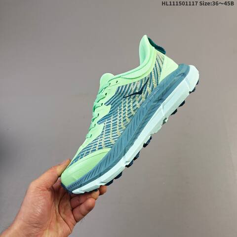 HOKA Mafate Speed 4 Lime Green Teal Dark Blue EU 36-45 Trail Shoe Trail Running Sneakers - Unisex (BS-69476)