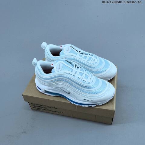 Nike Air Max 97 Black White Red Blue EU 36-45 Running Shoe - Unisex (BS-60561)