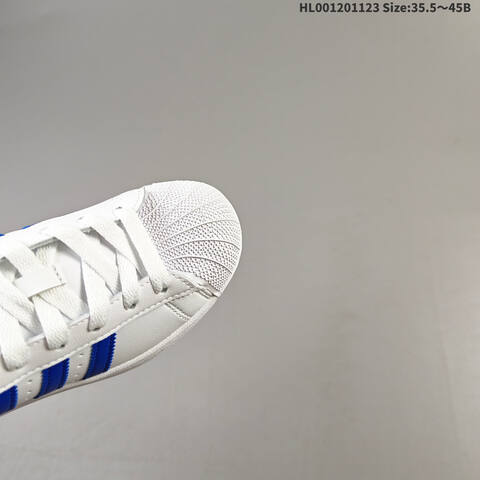 Adidas Superstar White Blue Black EU 35 5-45 Skate Shoe - Unisex (BS-65499)