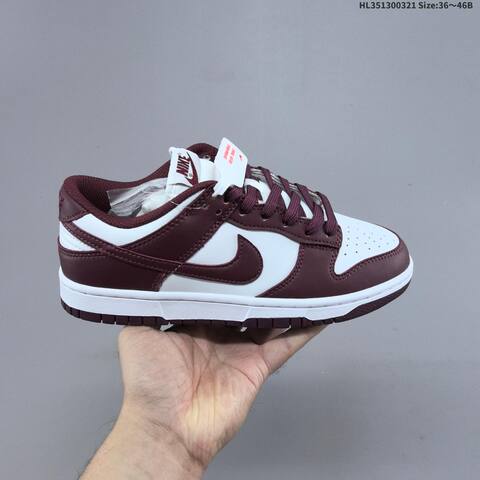 Nike Dunk Low Sail Light Blue Navy Burgundy EU 36-46 Skate Shoe - Unisex (BS-61220)
