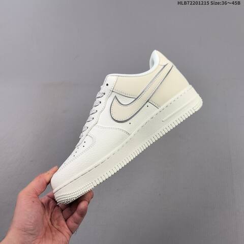 Nike Air Force 1 07 LV8 Off White Light Blue Metallic Gold EU 36-45 Sneaker - Unisex (BS-62664)