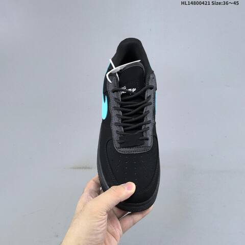 Nike Air Force 1 07 Black Light Blue EU 36-45 Sneaker - Unisex (BS-60619)