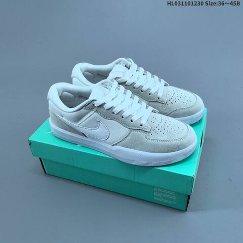 Nike SB Force 58 Light Grey White EU 36-45 Skate Shoe - Unisex (BS-62326)
