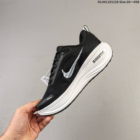 Nike Vomero Plus ReactX Air Zoom Black White Grey EU 36-45 Running Shoe - Unisex (BS-62977)