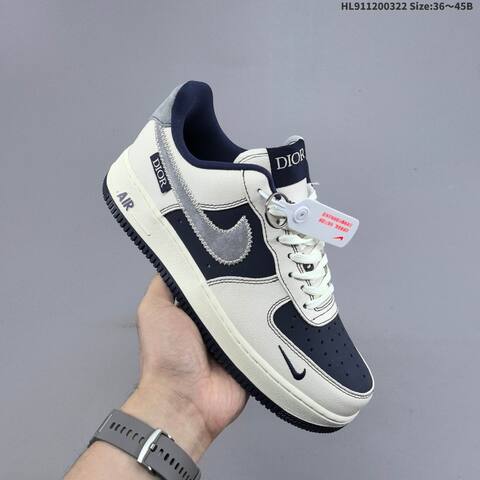 Nike Air Force 1 07 Sail Navy Blue Grey EU 36-45 Sneaker - Unisex (BS-61182)