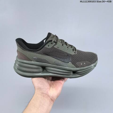 Nike Comfort Ride EasyOn Access Olive Green Black EU 36-45 Running Shoe - Unisex (BS-62256)