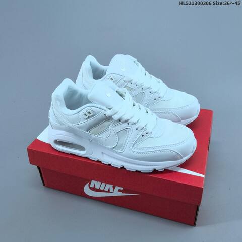 Nike Air Max Command Leather Grey Black White EU 40-45 Running Shoe - Men's (BS-61457)
