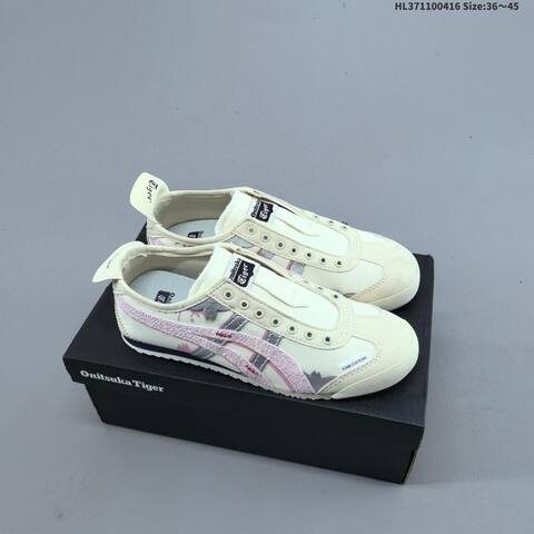 Onitsuka Tiger Mexico 66 Slip On Cream White Light Blue Silver EU 36-45 Sneaker Casual Sneakers - Unisex (BS-68903)