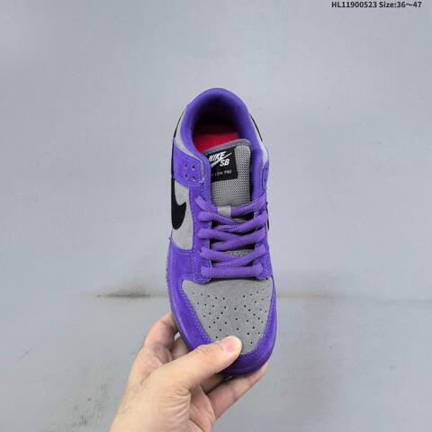Nike SB Dunk Low Pro Supreme 94 Purple Grey Black EU 36-47 Skate Shoe - Unisex (BS-60178)